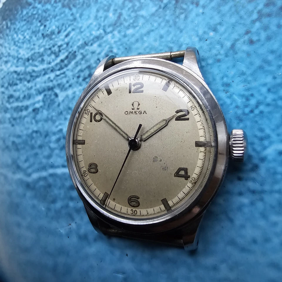 Omega Reloj Hombre Cuerda Manual Estilo Militar Ref 2179 Cal 30T2 SC Reparado - Imagen 4 de 4