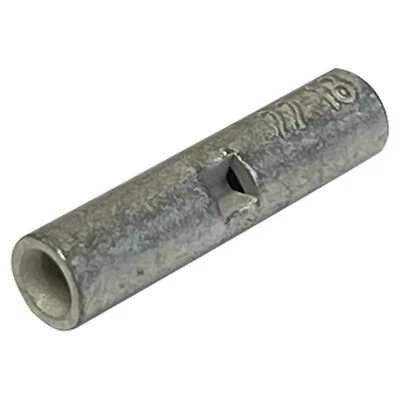 SHERCO AUTO (100) Non-Insulated 22-18 Gauge Seamless Butt Splice Connector Wire Terminal USA