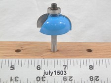 (1) NEW  1/2" Radius Cove Edge Profile Carbide Tipped Router Bit Classical w2