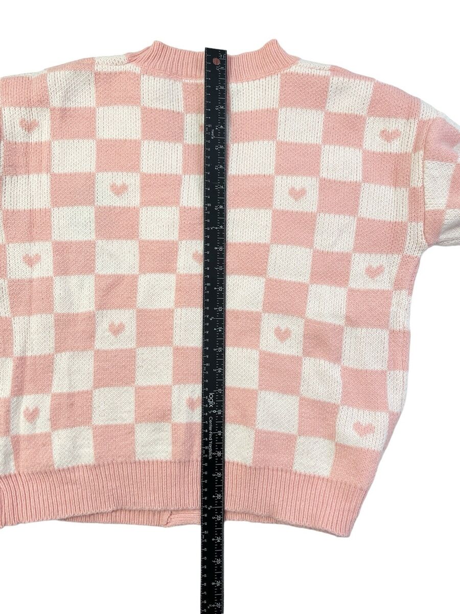 My Melody Cardigan Size XL Womens Pink Checkered Kidcore My Melody Cardigan Size XL Womens Pink Checkered Kidcore