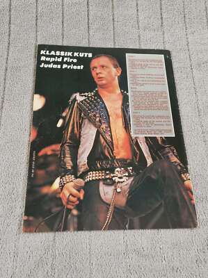 MAGAZIN LIEDWORTE 11X8'' JUDAS PRIEST: SCHNELLFEUER.