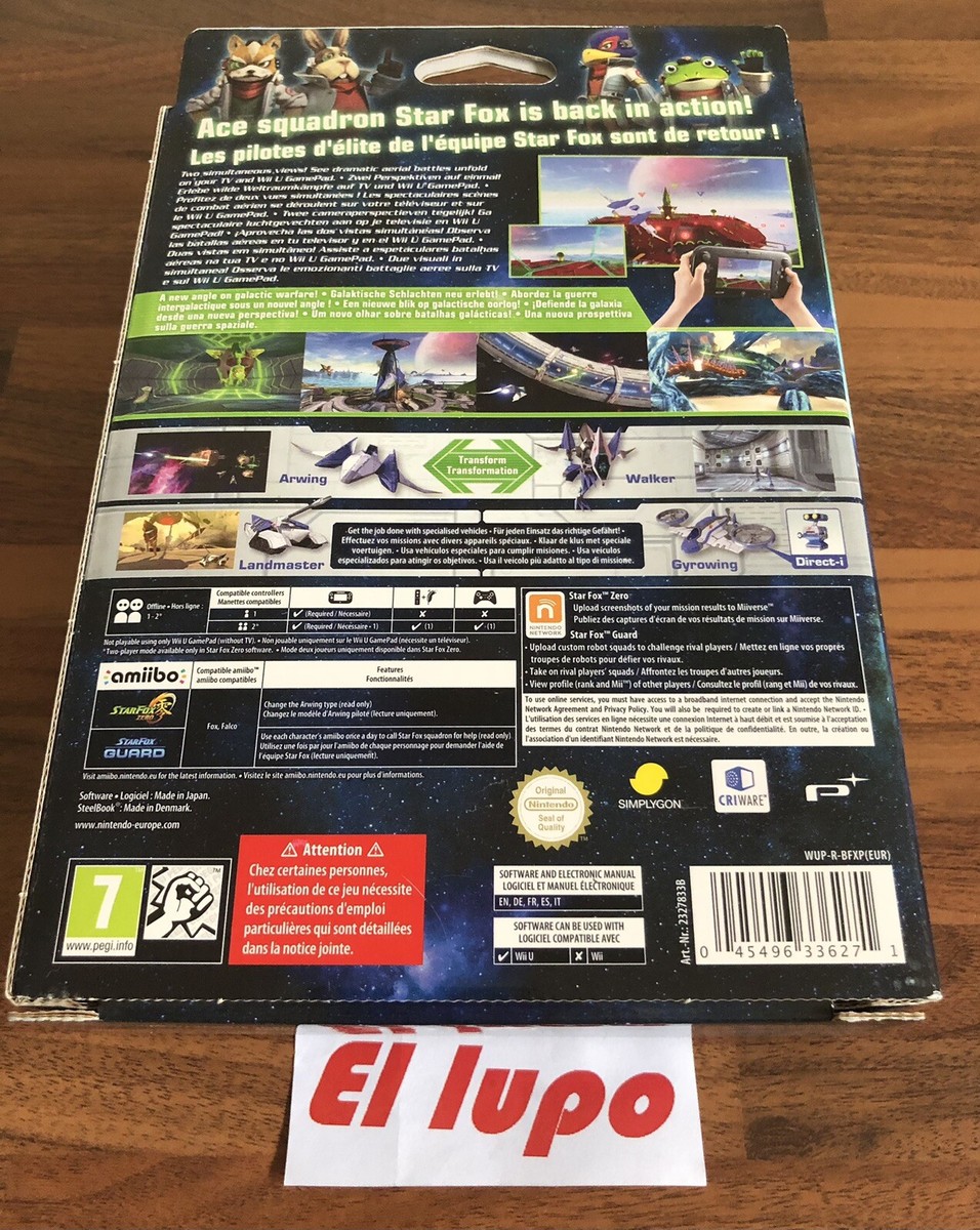 STAR FOX ZERO PREMIERE EDITION FIRST PRINT NEUF NINTENDO WII U VF