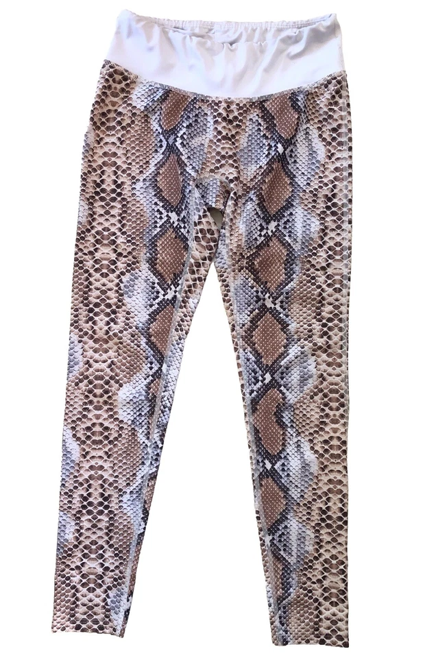 Leggings Estampado Serpiente Prisma Deporte Mediano Atletismo Correr Entrenamiento Yoga Pantalones Foto 3 de 4