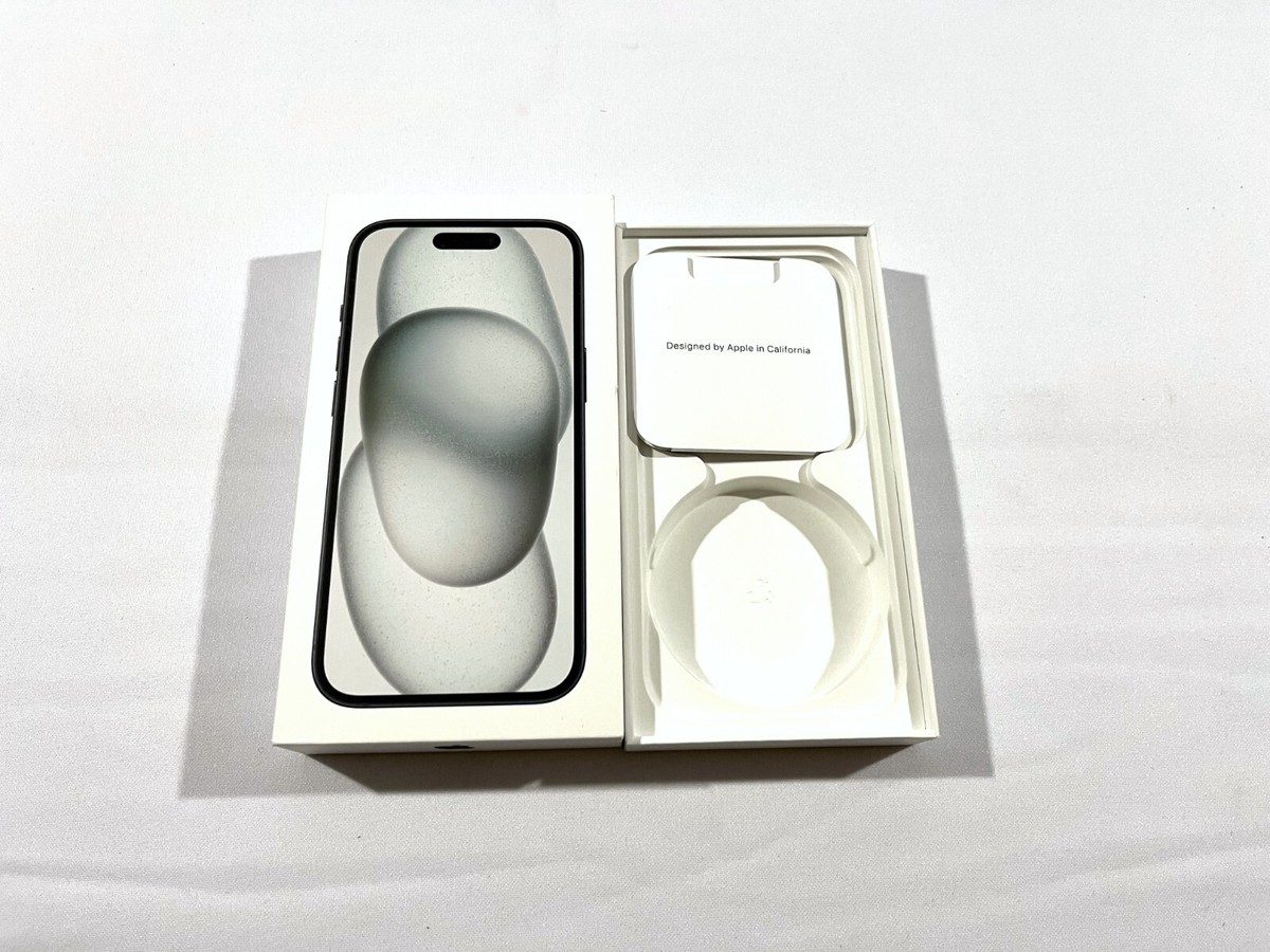 BOX ONLY Apple iPhone 15 Black 256GB A2846 MTM43LL/A