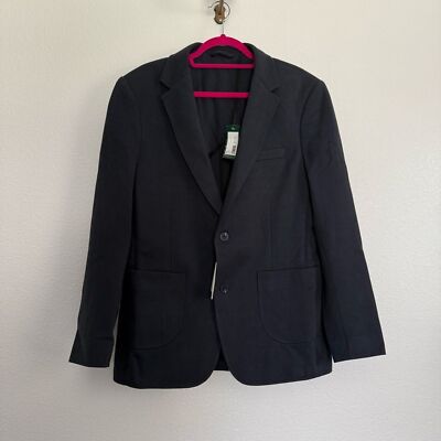 NWT Artefact Navy Blue Knit Blazer Jacket Mens Medium