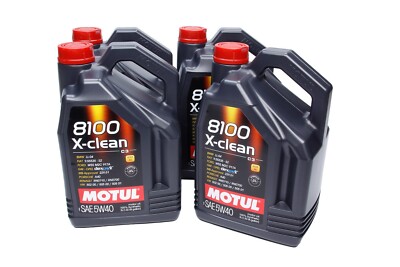 Motul 5L Synthetic Engine Oil 8100 5W40 X-CLEAN C3 - Comes in Case of 4