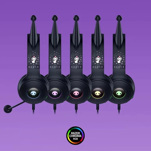 Cuffie cablate Razer x Sanrio Kuromi nuove edizione limitata - Foto 7 di 8