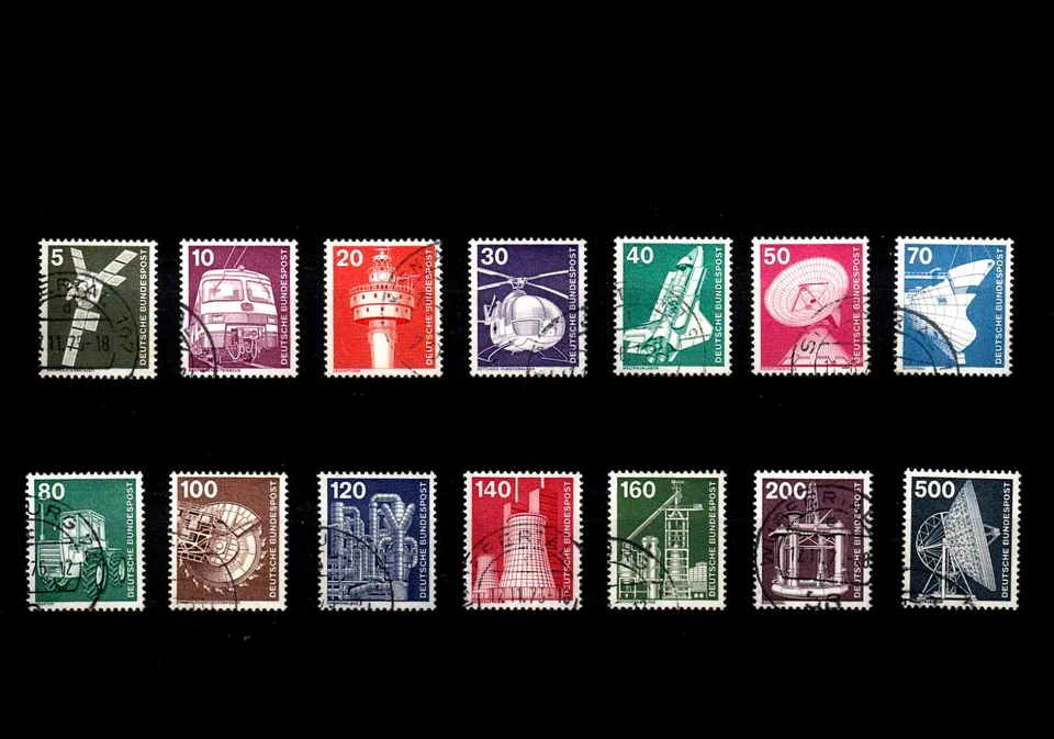 BRDM_1227 Nr. 846-859 ʘ von 1975, 1976  - Industrie und Technik - Bild 1 von 1