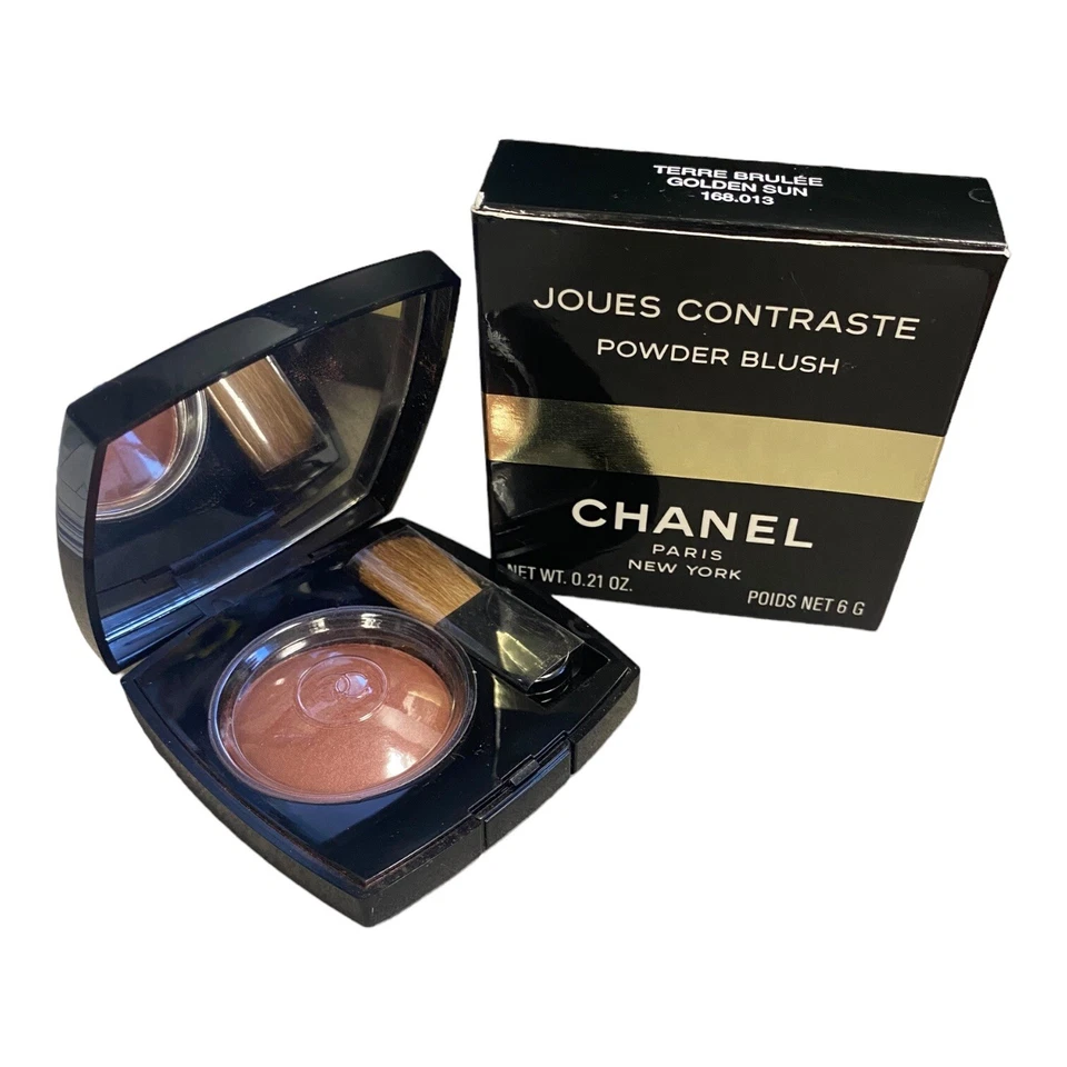 Rubor en polvo Chanel Joues Contraste en TERRE BRULEE/GOLDEN SUN *RARO* NUEVO EN CAJA Foto 2 de 4