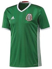 adidas Men's Mexico National Team Soccer Climacool Slim Jersey Green White XS
