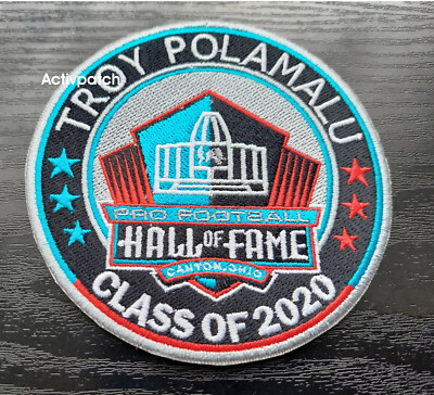 Class of 2020 Pro Football HOF Hall of Fame Troy Polamalu logo patch sew on