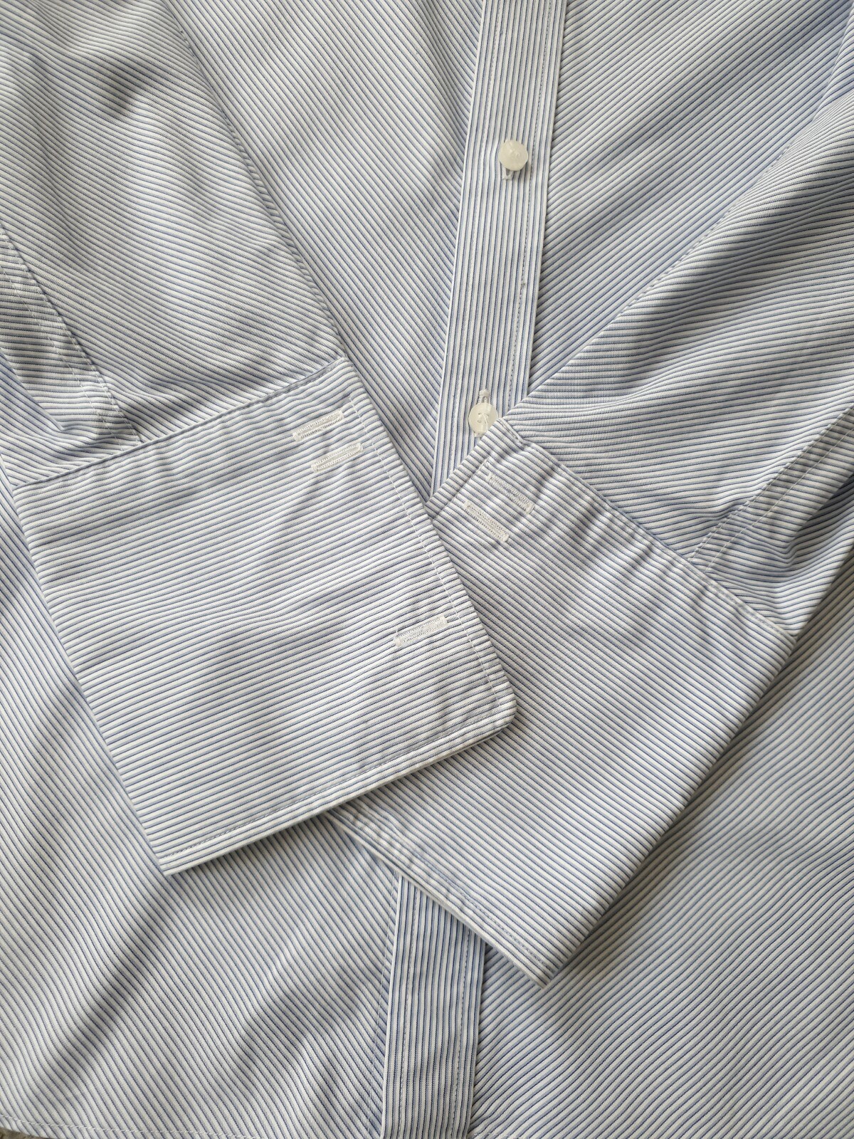 Next Mens Double Cuff Blue Shirt Size 15.5 eBay