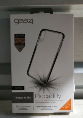 gear4 Piccadilly Case for iPhone Xs Max - Black/ Clear - ICXLPICBLK