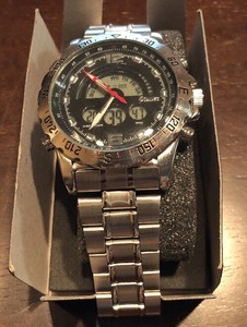 stauer compendium hybrid watch