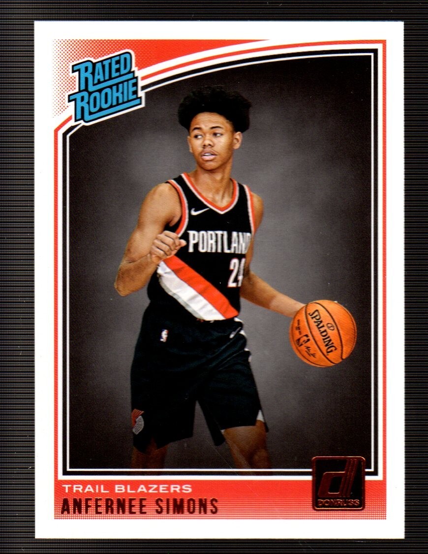 2018-19 Panini DONRUSS #186 Anfernee Simons RC ROOKIE PORTLAND TRAIL BLAZERS