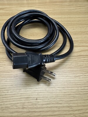 3 Prong AC Power Cord Cable Plug Standard PC Computer Monitor Desktop 8 FEET