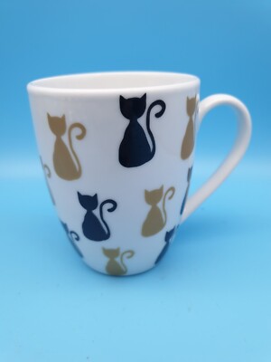 Tasse Katzen Schwarz Gold Van Well Katze