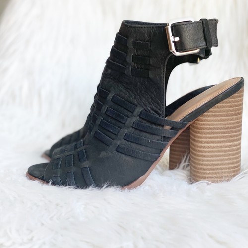 NWOB Caslon Women Black Leather Block Heel Sandal, Size 7 - Picture 7 of 10