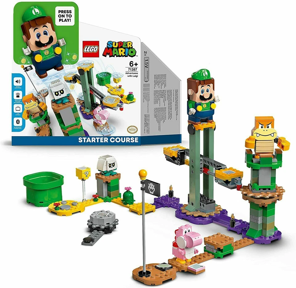 71387 LEGO SUPER MARIO AVVENTURE DI LUIGI STARTER COURSE PZ 280 ANNI 6+ NUOVO