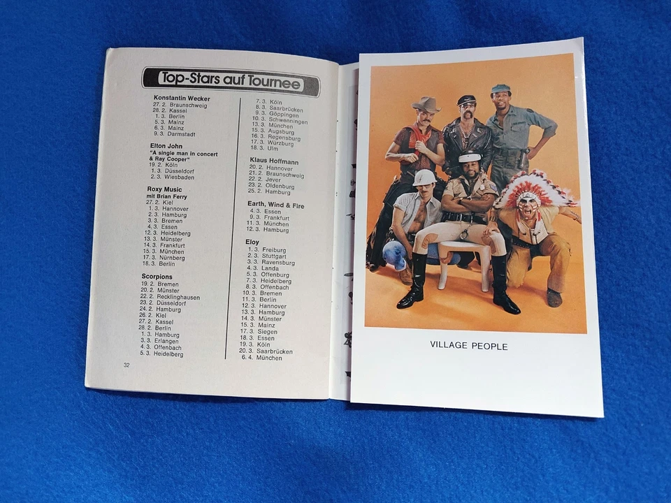 top Schlagertextheft Nr.73 , mit farbiger Autogrammkarte VILLAGE PEOPLE. - Bild 4 von 4