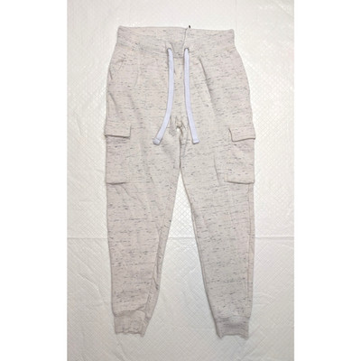 Goodthreads Women's Ultra Soft Fleece Midweight Cargo Jogger Pants, Beige, M
