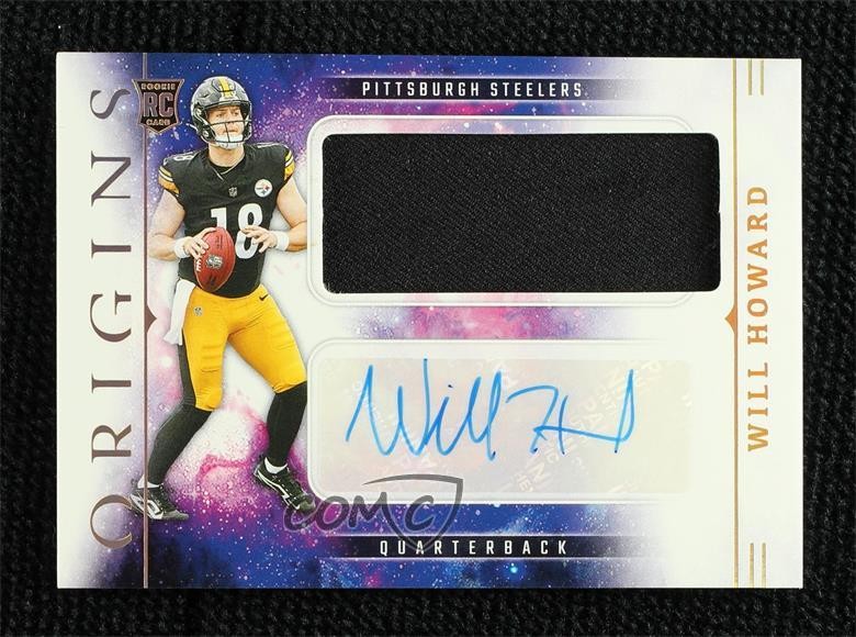 2025 Panini Origins Rookie Jumbo Patch Auto Will Howard #RJJ-WHD RPA RC