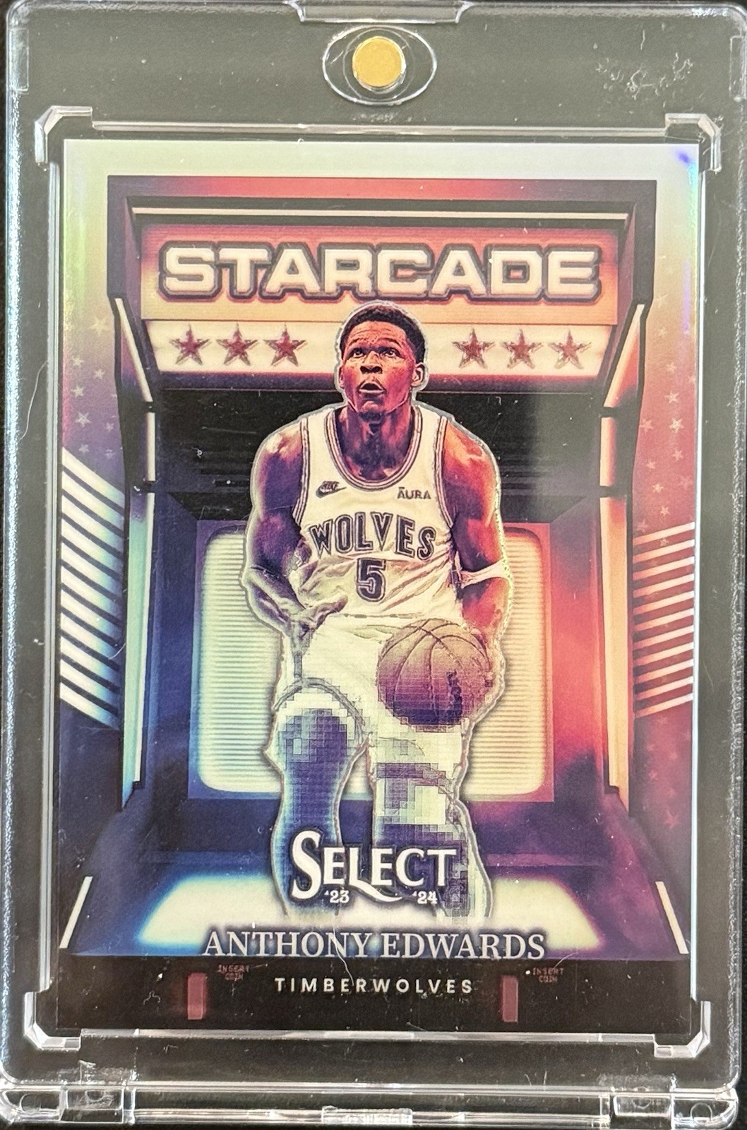 Panini 2023-24 Select Starcade Anthony Edwards #4 Timberwolves NBA Insert Card