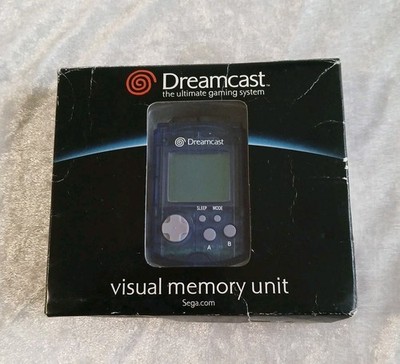 Sega Dreamcast - Transparent Blau/Blue VMU OEM Visual Memory Unit - Gebraucht 