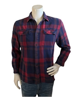 Patagonia Fjord Flannel Shirt Mens Medium M Organic Cotton Plaid