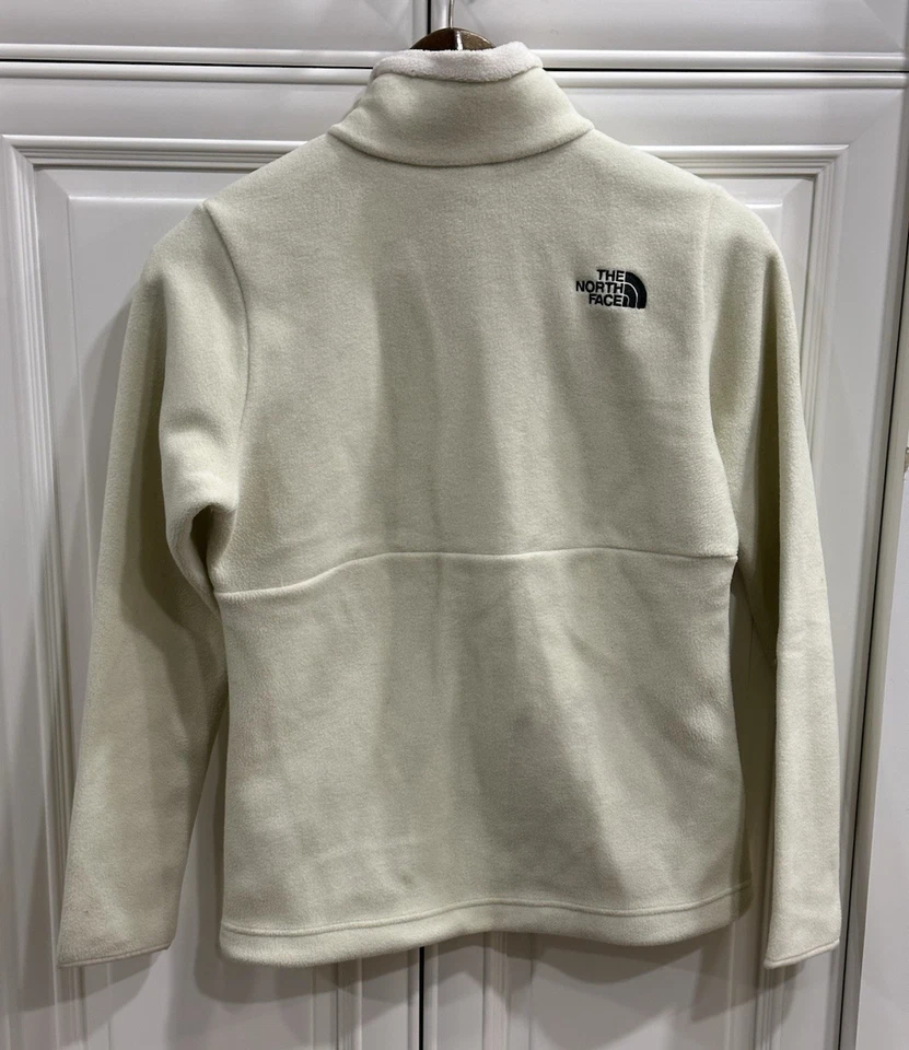 Top Pullover The North Face Mujer Talla S/P Crema Polar 1/2 Cremallera Foto 4 de 4
