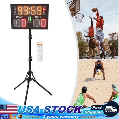 Electronic Digital Portable Tabletop Scoreboard Indoor & Outdoor Game Scoreboard