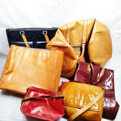 Louis Vuitton Vernis Hand Bag Shoulder Bag 6 piece set JUNK 585609