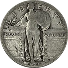 1928-S Standing Liberty Quarter in a SAFLIP® - Small S - Fine- (VG+) Details