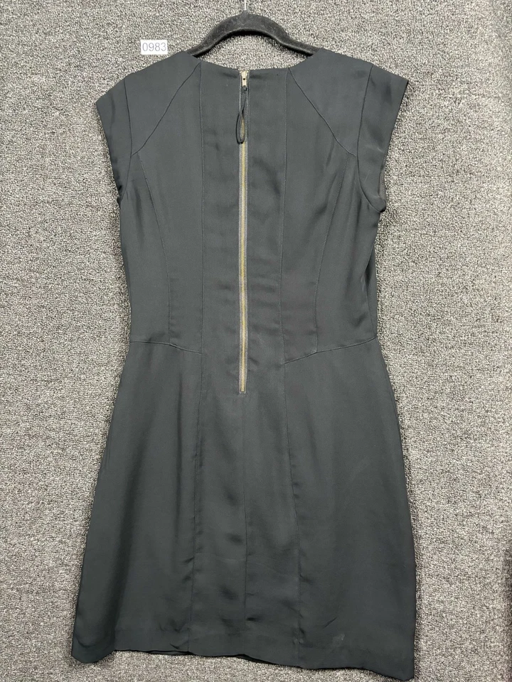 Vestido Fossil Shift Para Mujer Talla 10 Negro Sin Mangas Informal Negocios Cremallera Trasera  Foto 2 de 4