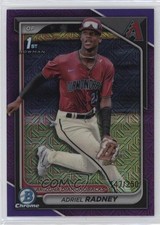 2024 Bowman Chrome Prospects Mega Box Purple Mojo Refractor Adriel Radney 05k6