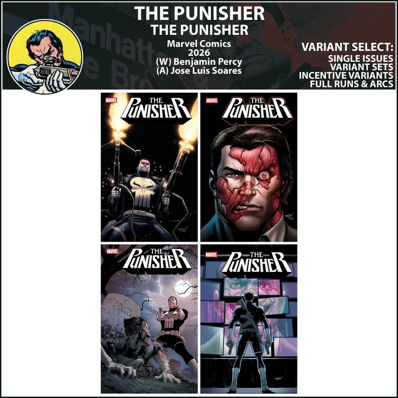 Punisher (2026) #1 2 3 4 Marvel Comics COVER SELECT