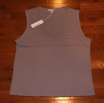 BNWT James Perse V-Neck Cotton Tank Size 0-2 US MSRP $95!!