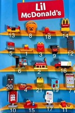 McDonald  s Lil Lil  Complete set 21 Toys Lot Unopened New 1-21 Plus Canada Bag