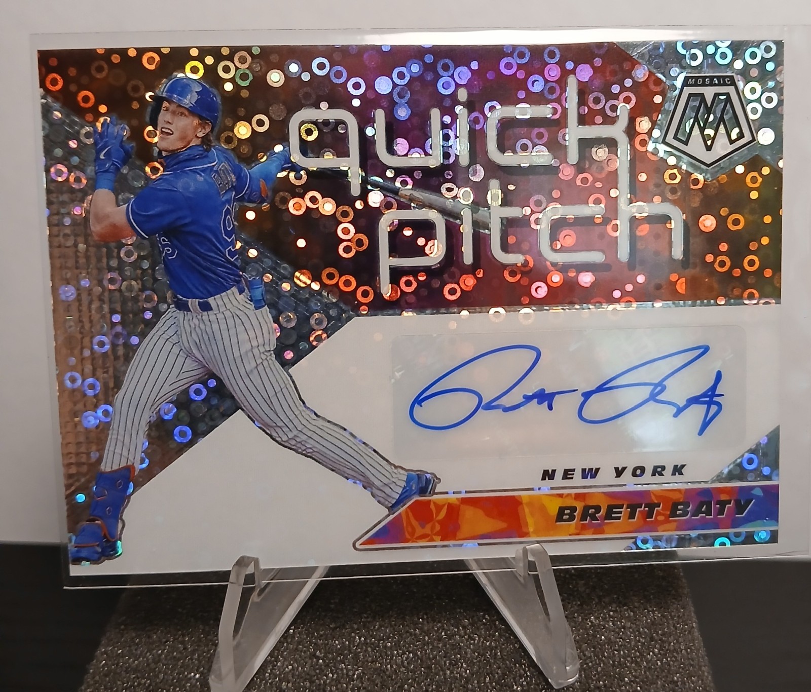 Brett Baty,  Mosaic QP,  Sticker Auto.