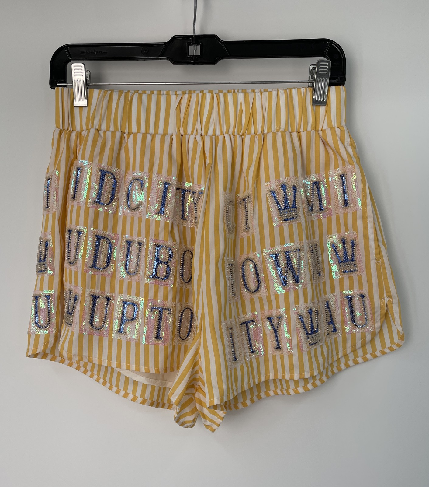 Queen Of Sparkles Women's Striped Shorts Multicolor Size XS NOLA Street Tiles