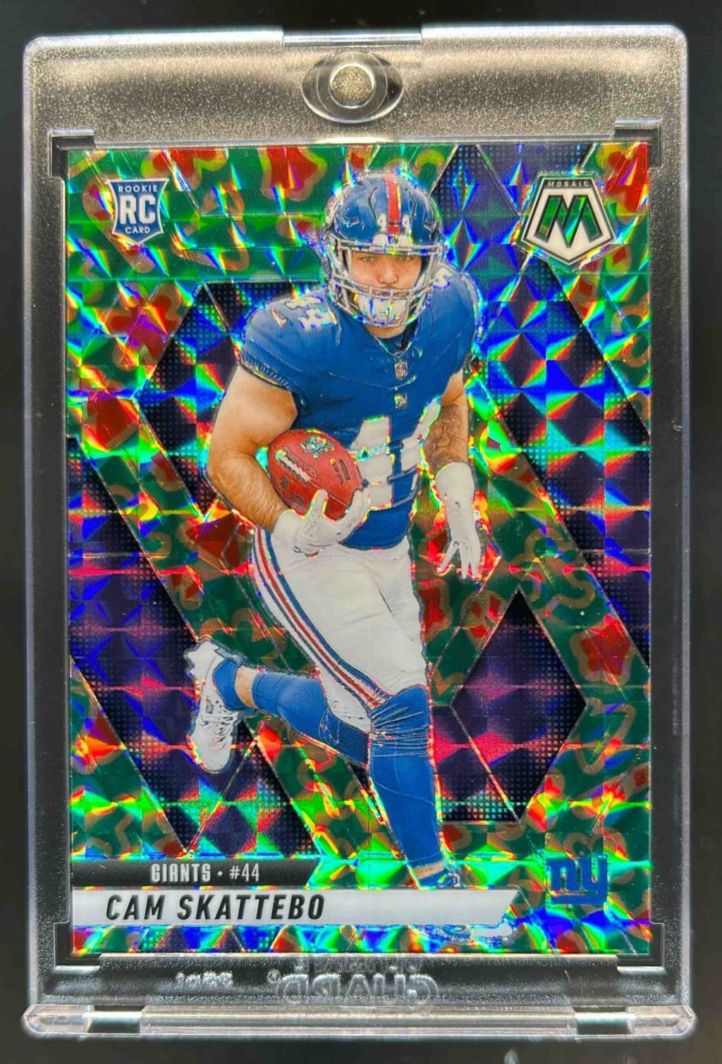 2025 Panini Mosaic Cam Skattebo Christmas Cookies Prizm Rookie RC #305 Giants
