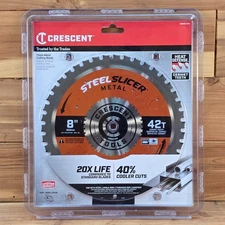 CRESCENT 8" x 42-Tooth SteelSlicer Thick Metal Circular Saw Blade CSBMK-842