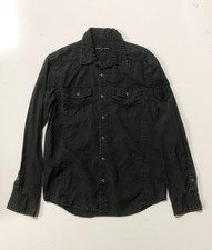 Affliction Black Premium Snap Button Shirt - Size M