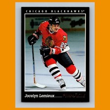 Jocelyn Lemieux #302 1993-94 Pinnacle Chicago Blackhawks Hockey Card NHL