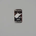 U.S. State Silver bar .999 1ozt Proof - WV/West Virginia - 001035/041785