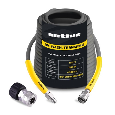 #ad 100’ Pressure Washer Hose Compatible with gas and electric pressure washers ... $298.05