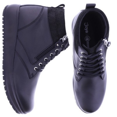 Joya | Wilma II | Schwarz | Premium-Leder | Weite: G | 874cas | Damen Aktiv Boot