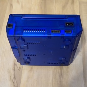Modded Sega Dreamcast Game Console GDEMU 256GB Blue Transparent Shell Bundle