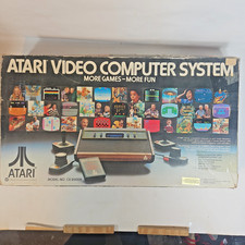 Atari 2600 Console, two sticks, two paddles. With Box. UNTESTED. Model CX-2600A