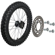 Front 19" Inch 70/100-19 Pre-Mounted Wheel Tire Rim Inner Tube 15mm Bearing